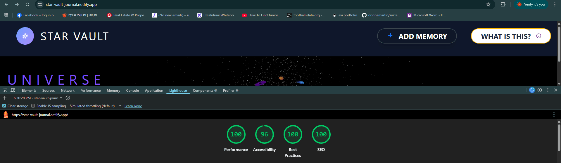 Star Vault performance image